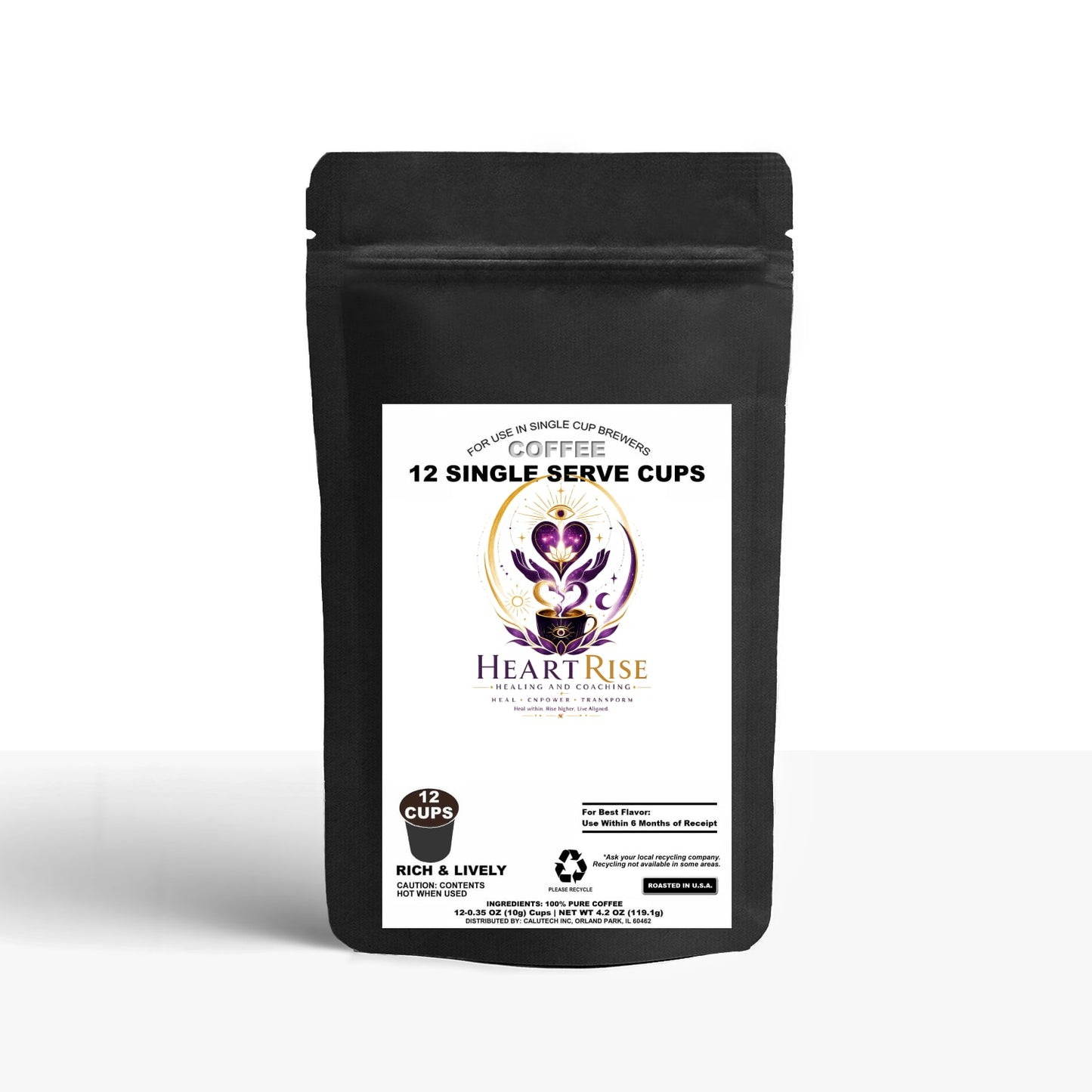 12 Pack Single Serve Coffee Capsules